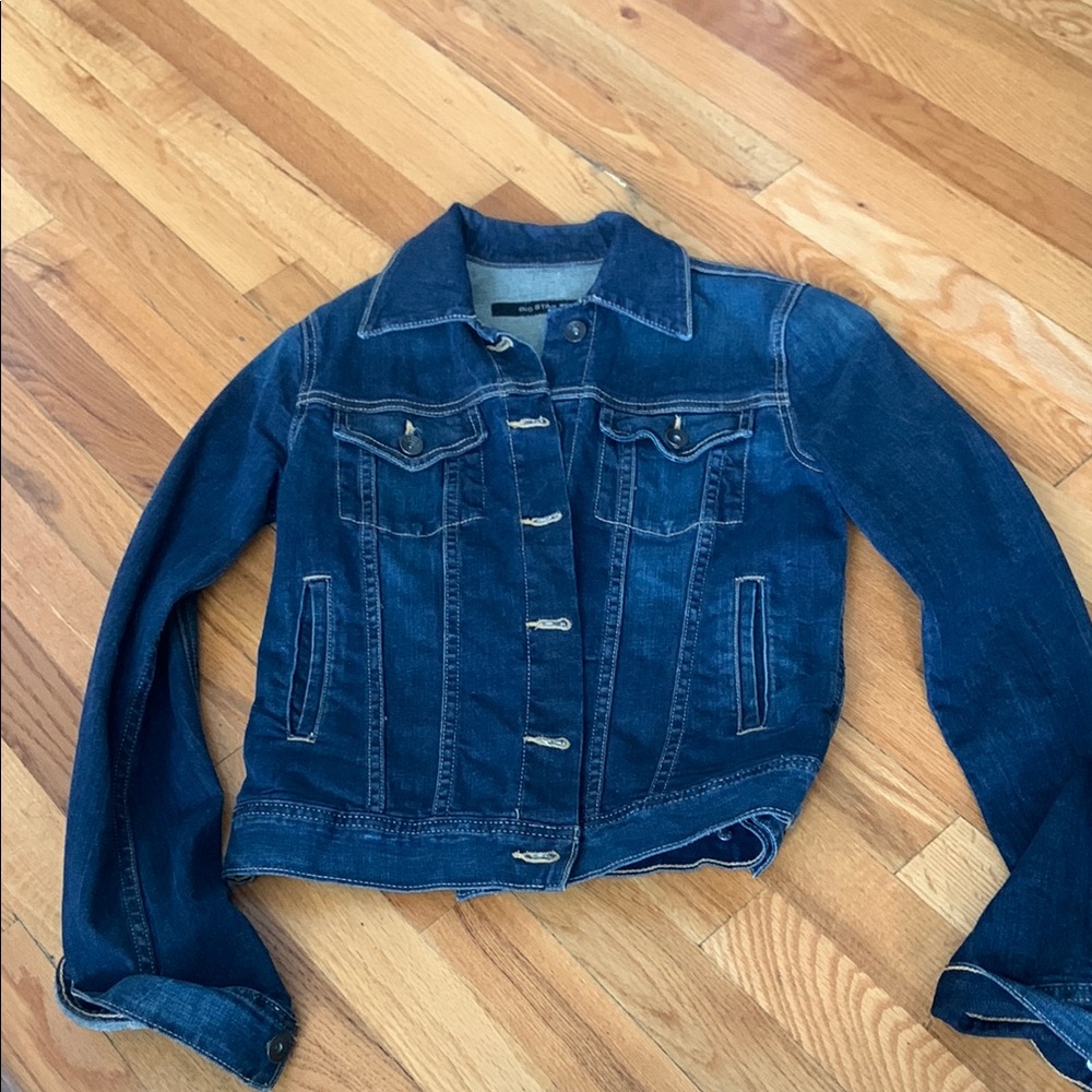 Big Star Blue Jean Jacket Cropped Fitted